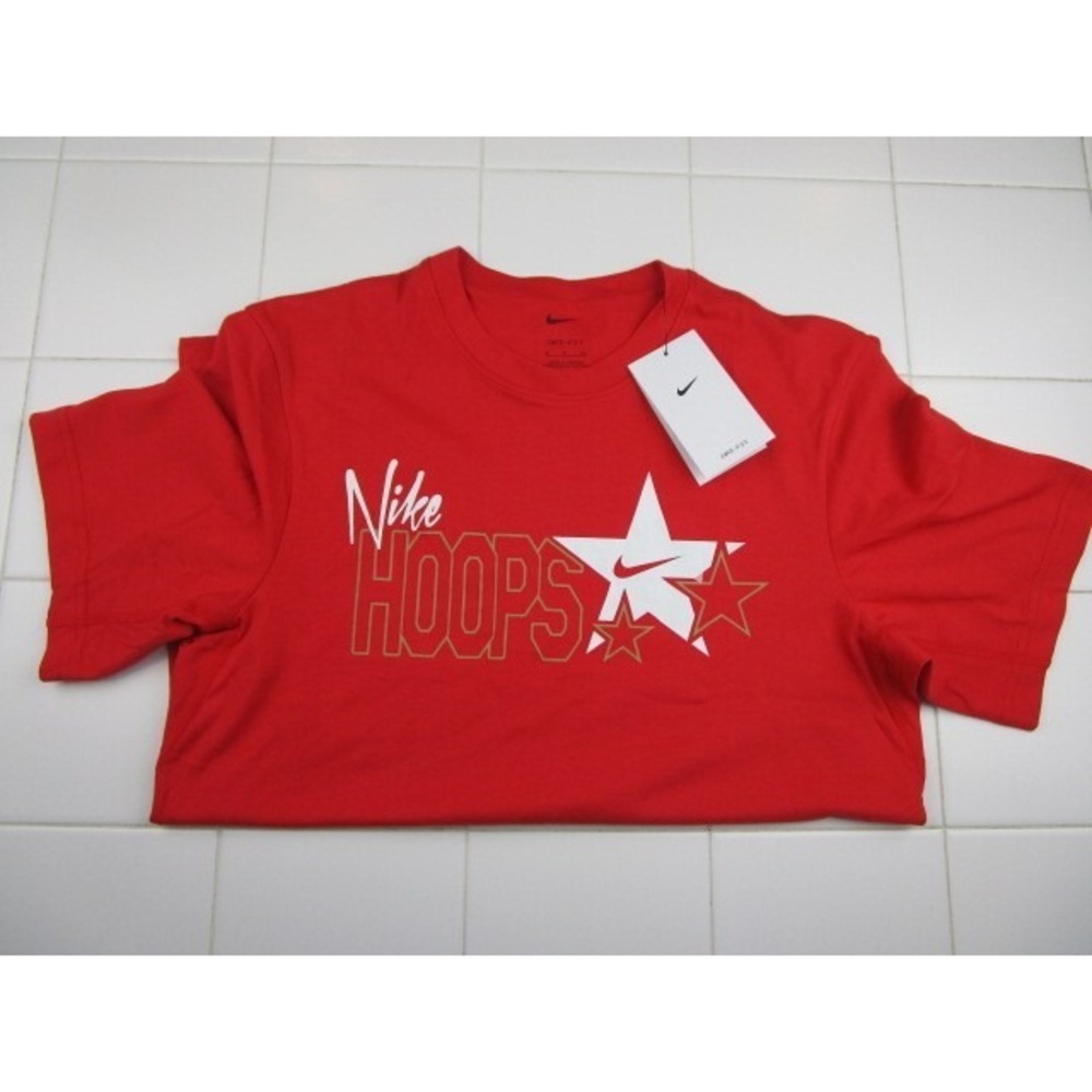 Nike Hoops Stars Basketball Shirts Men's Small FN1854-657 Red